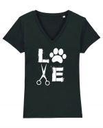 LOVE PETS Tricou mânecă scurtă guler V Damă Evoker