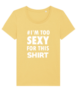 SEXY Tricou mânecă scurtă guler larg fitted Damă Expresser