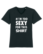 SEXY Tricou mânecă scurtă guler V Bărbat Presenter
