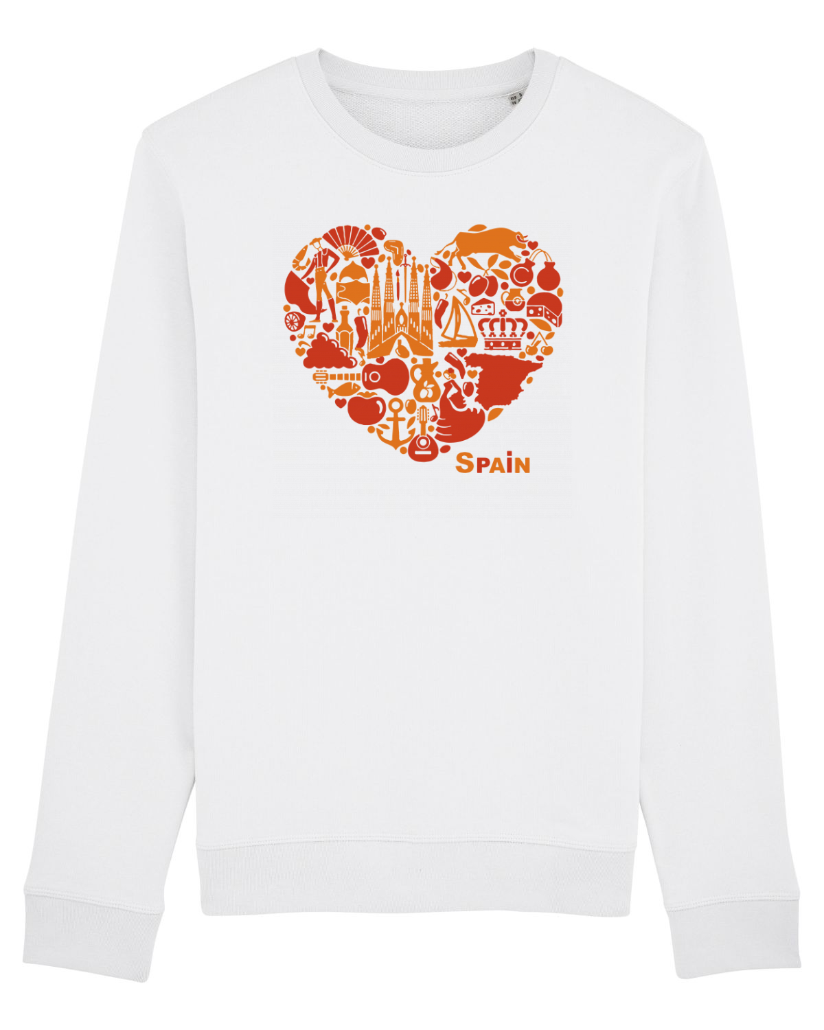 Bluză mânecă lungă Unisex Rise White
