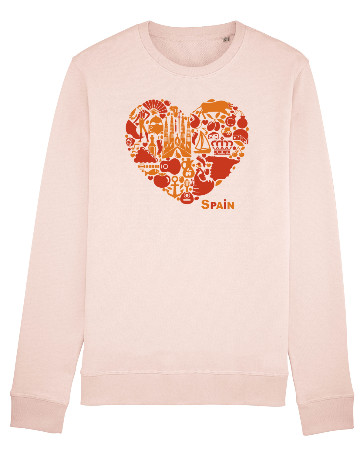 Bluză mânecă lungă Unisex Rise Candy Pink