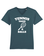 TENNIS Tricou mânecă scurtă guler V Bărbat Presenter