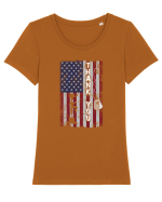 THANK YOU Tricou mânecă scurtă guler larg fitted Damă Expresser