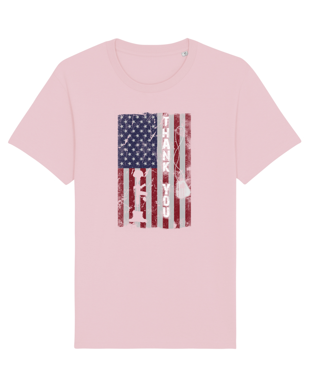 Tricou mânecă scurtă Unisex Rocker Cotton Pink