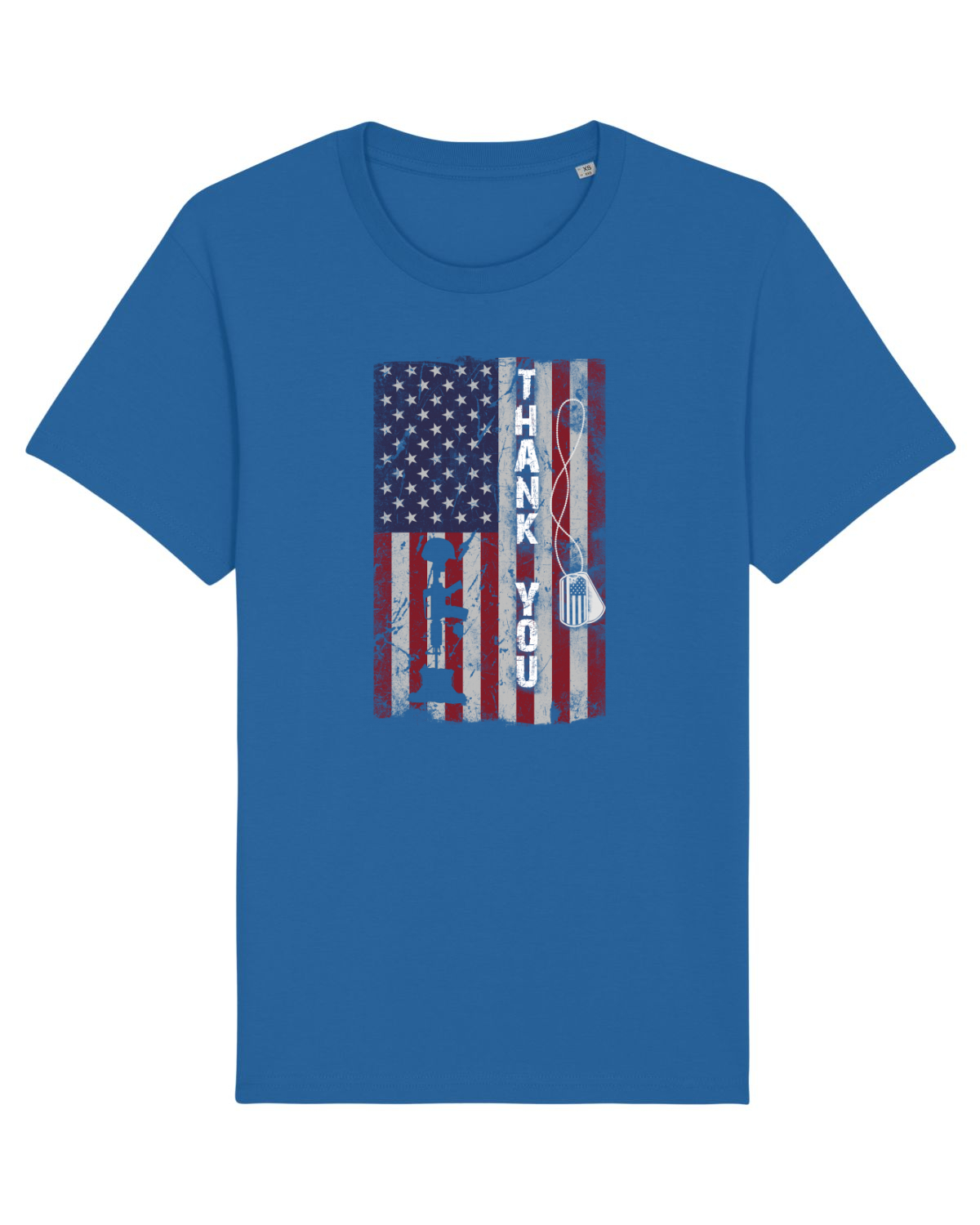 Tricou mânecă scurtă Unisex Rocker Royal Blue
