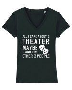 THEATER Tricou mânecă scurtă guler V Damă Evoker