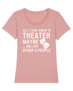 THEATER Tricou mânecă scurtă guler larg fitted Damă Expresser