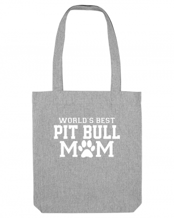 PIT BULL MOM Heather Grey