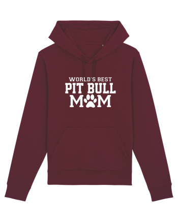 PIT BULL MOM Burgundy