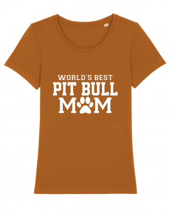 PIT BULL MOM Roasted Orange