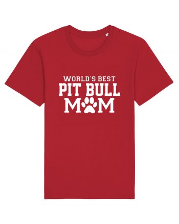 PIT BULL MOM Red