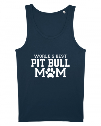 PIT BULL MOM Navy