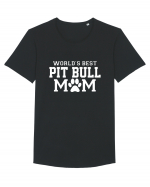 PIT BULL MOM Tricou mânecă scurtă guler larg Bărbat Skater