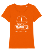 WRITER Tricou mânecă scurtă guler larg fitted Damă Expresser
