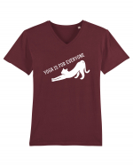 YOGA CAT Tricou mânecă scurtă guler V Bărbat Presenter