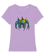 FOREST NEON SPIDER Tricou mânecă scurtă guler larg fitted Damă Expresser