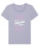 CAPRICORN Tricou mânecă scurtă guler larg fitted Damă Expresser