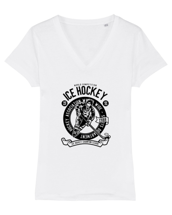 Ice Hockey Championship Black White