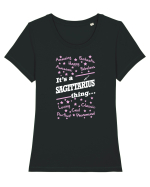 SAGITTARIUS Tricou mânecă scurtă guler larg fitted Damă Expresser