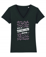 TAURUS Tricou mânecă scurtă guler V Damă Evoker