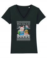 Holiday time Tricou mânecă scurtă guler V Damă Evoker