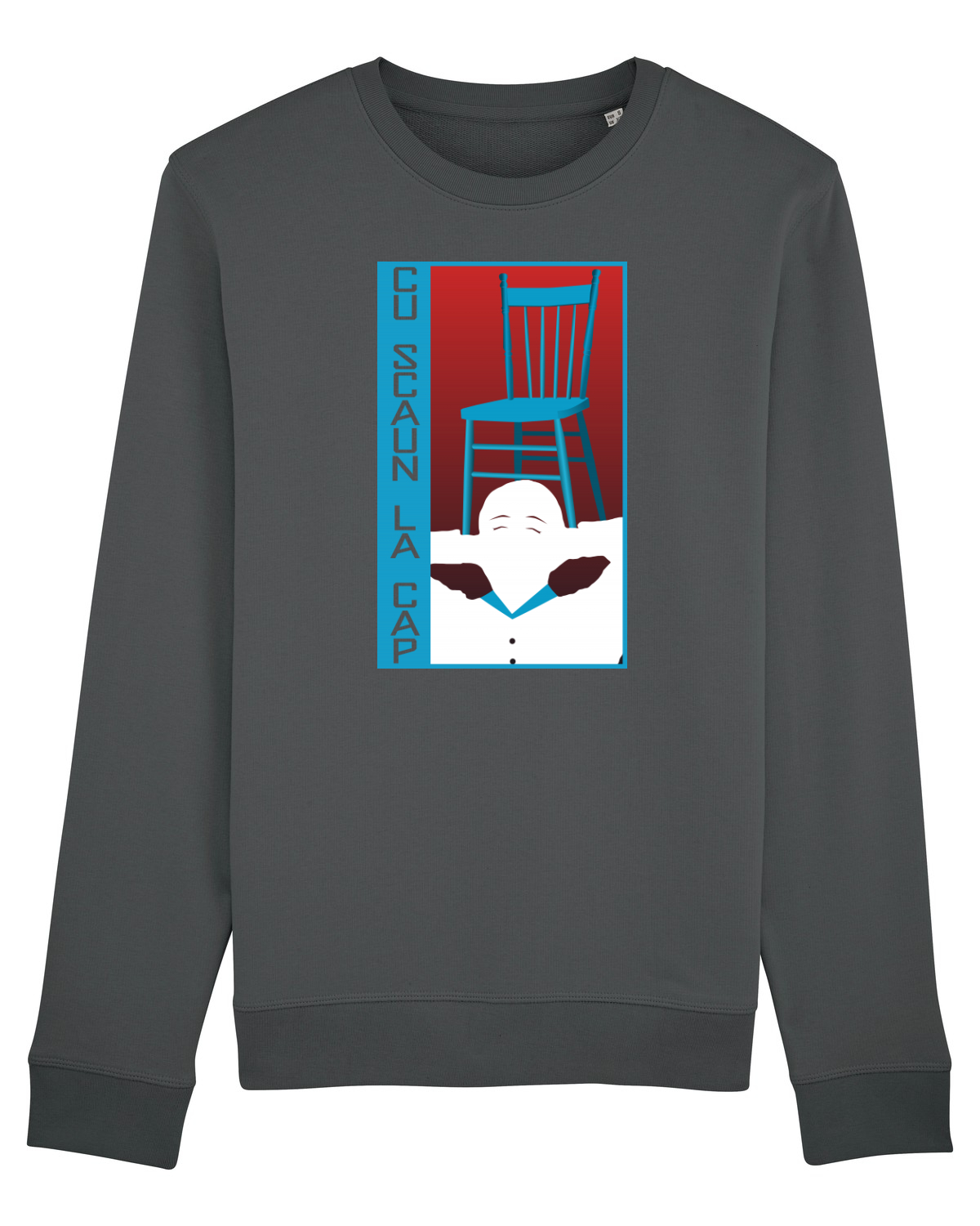 Bluză mânecă lungă Unisex Rise Anthracite