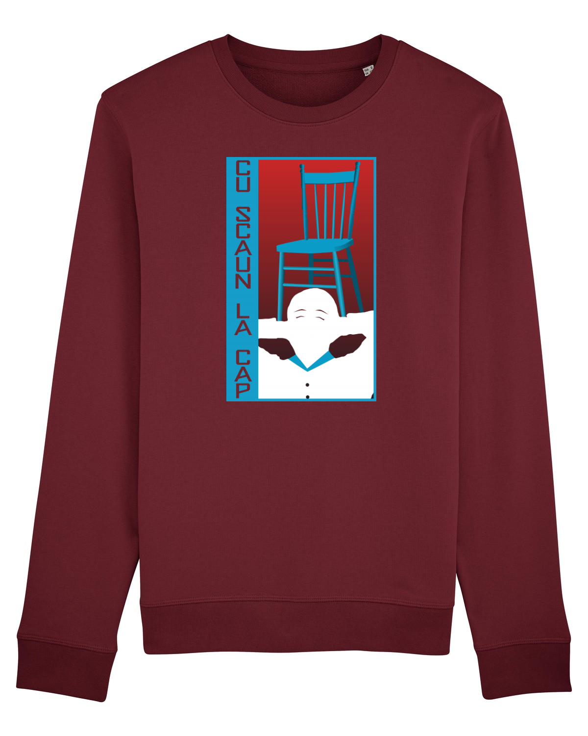 Bluză mânecă lungă Unisex Rise Burgundy
