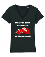  Mos Craciun doarme anul acesta din cauza restrictiilor...? Tricou mânecă scurtă guler V Damă Evoker