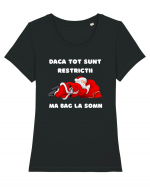  Mos Craciun doarme anul acesta din cauza restrictiilor...? Tricou mânecă scurtă guler larg fitted Damă Expresser