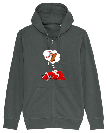 Mos Craciun Viseaza ca se da cu placa! Snowboarding Anthracite
