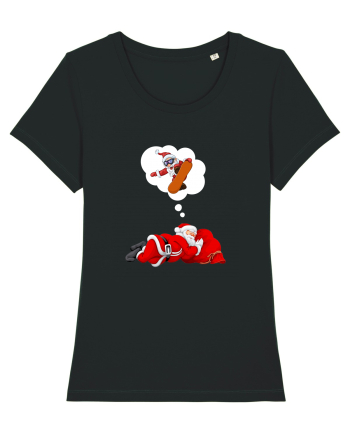 Mos Craciun Viseaza ca se da cu placa! Snowboarding Black