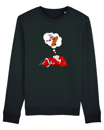 Mos Craciun Viseaza ca se da cu placa! Snowboarding Black
