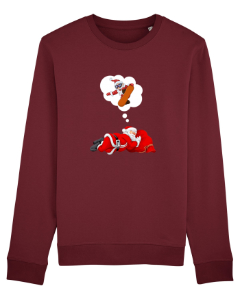 Mos Craciun Viseaza ca se da cu placa! Snowboarding Burgundy
