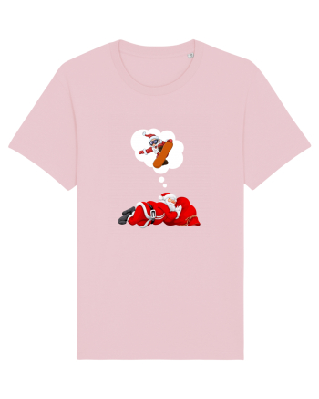 Mos Craciun Viseaza ca se da cu placa! Snowboarding Cotton Pink