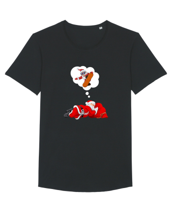 Mos Craciun Viseaza ca se da cu placa! Snowboarding Black