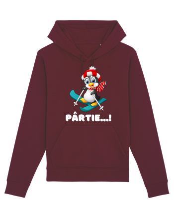 Pârtie... schior Incepător! Feriți-vă! Burgundy