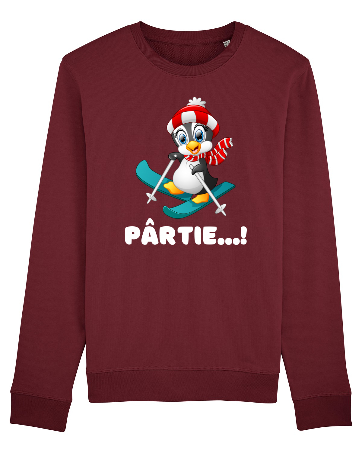 Bluză mânecă lungă Unisex Rise Burgundy