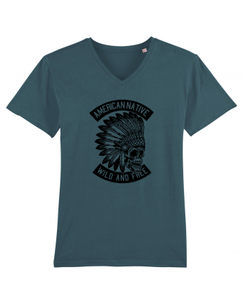 American Native Skull Black Stargazer