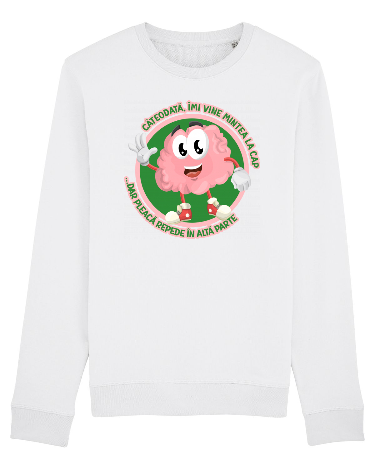 Bluză mânecă lungă Unisex Rise White