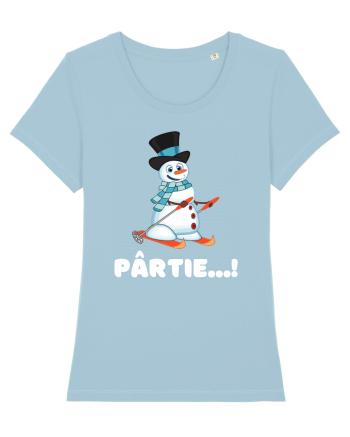 Pârtie... schior Incepător! Feriți-vă! Sky Blue