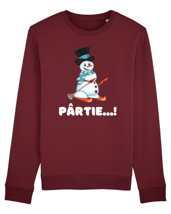 Pârtie... schior Incepător! Feriți-vă! Burgundy