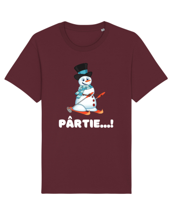 Pârtie... schior Incepător! Feriți-vă! Burgundy
