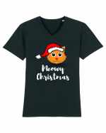 Merry Christmas...? Nu... Meowy Christmas!!! Tricou mânecă scurtă guler V Bărbat Presenter