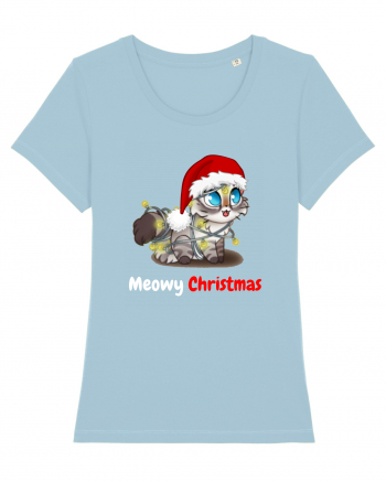 Merry Christmas...? Nu... Meowy Christmas! Sky Blue