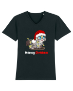 Merry Christmas...? Nu... Meowy Christmas! Tricou mânecă scurtă guler V Bărbat Presenter