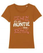 AUNTIE Tricou mânecă scurtă guler larg fitted Damă Expresser