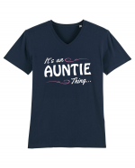 AUNTIE Tricou mânecă scurtă guler V Bărbat Presenter