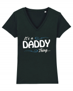 DADDY Tricou mânecă scurtă guler V Damă Evoker