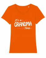 GRANDMA Tricou mânecă scurtă guler larg fitted Damă Expresser