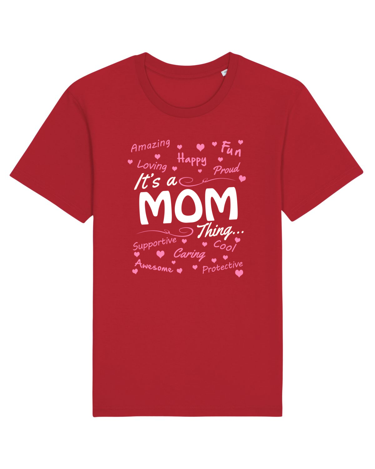 Tricou mânecă scurtă Unisex Rocker Red